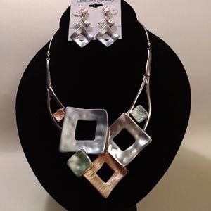 Choker Necklace and Earrings Set by Studio9Jewelry